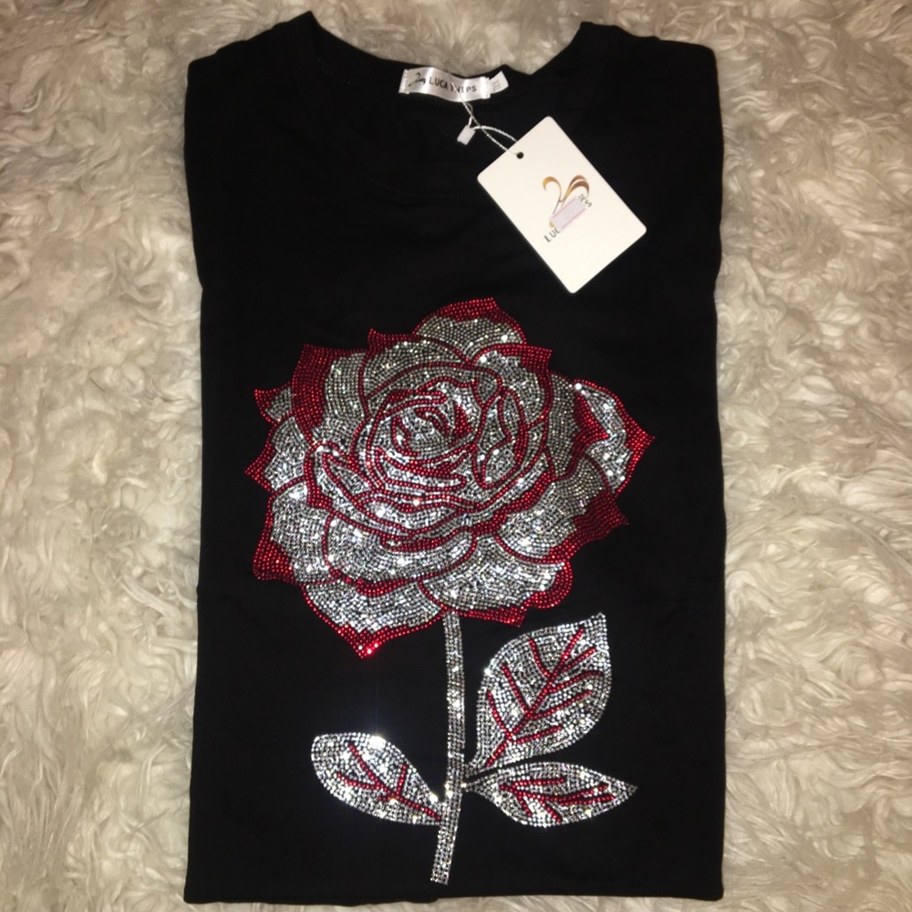 Rose Graphic Tee Dress